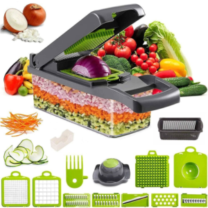 15-in-1 Vegetable Chopper Set – Dicer, Slicer & Peeler